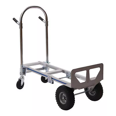 Aluminum Hand Truck W/ Handle Heavy Duty Convertible Folding Dolly Cart 770 Lbs • $120.94