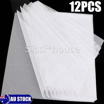 12PCS 14  Silicone Dehydrator Sheet Steamer Mat Non-stick Heat Resistant Mesh • $23.05