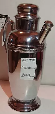 Vintage Style (Cocktail Pitcher) Metal Insulated New *See Pic For Flaws* • $10