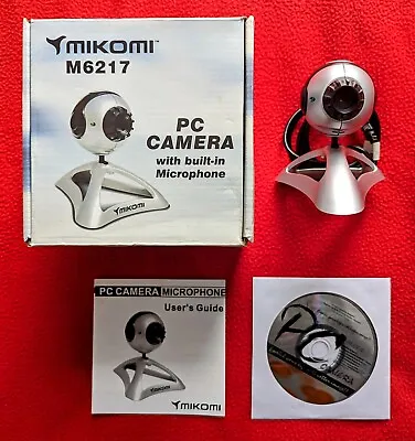 MIKOMI Webcam PC Camera Built In Microphone User GuideCD For Dr.& Appl.Software • £3.99