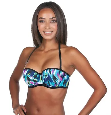 Cleo By Panache Avril Bandeau Bikini Swimsuit Swim Top CW0223 • $19.99