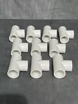 Charlotte 1/2” PVC Tee Schedule 40 Pack Of 10 New From Box • $19.75