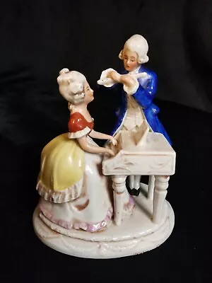 German Porcelain Figurine VICTORIAN MUSICIANS  • $45