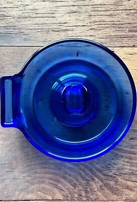 Vintage Cobalt Blue Ashtray With Matchbook Holder Rare Find • $22.99