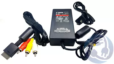 PlayStation 2 Slim Complete Hookup Kit Bundle A/V AV Cable AC Power Supply PS2 • $12.40