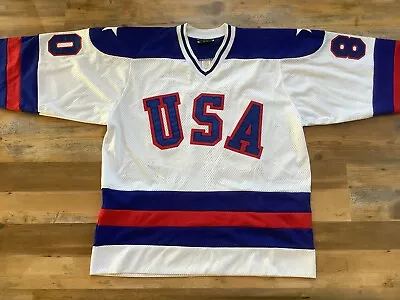 Team USA Miracle On Ice 1980 Olympics Hockey Jersey Stall & Dean Medium • $149.99