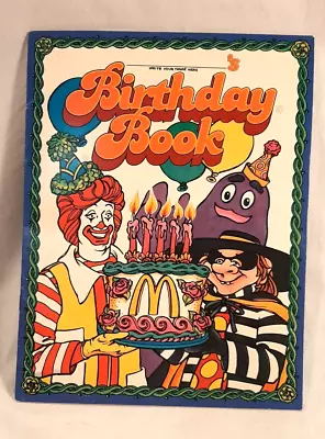 Mcdonalds 1983 Birthday Activity Book - Vintage • $9.95