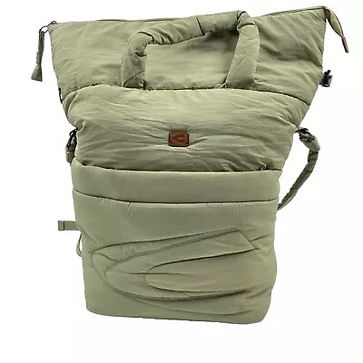 CAMEL ACTIVE Light Green Claire Padded Nylon  Backpack Tote Bag • £39.99