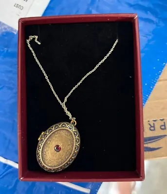 Official Taylor Swift We'll Run Gold Locket Necklace RED (TAYLOR'S VERSION) • $89.99