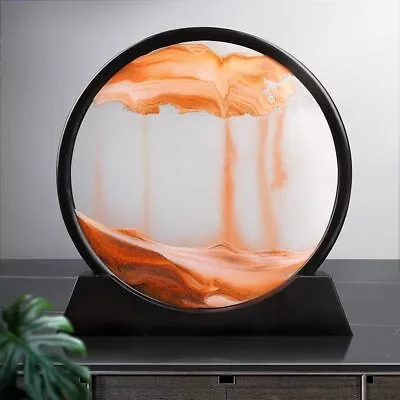 3D Hourglass Moving Sand Art Picture Glass Deep Sea Sandscape Quicksand Painting • £8.89