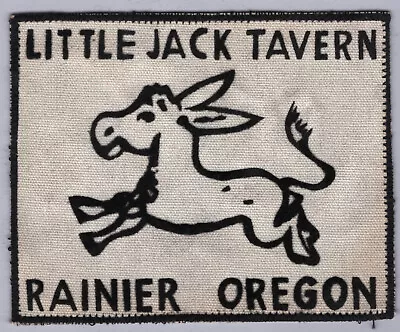 RAINIER ORE LITTLE JACK TAVERN~'50's/60's PATCH~UNUSED OLD SEW ON PATCH  P11 • $19.75