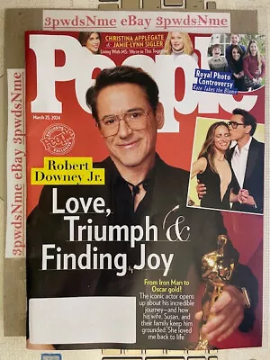 People Magazine - March 25 2024 - Robert Downey Jr - Christina Applegate - Kate • $6.92