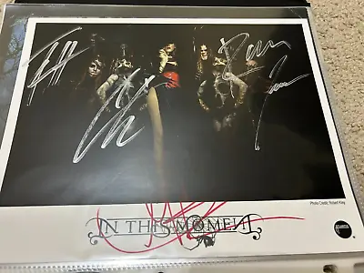 In This Moment - Maria Brink - Authentic Signatures 8  X 10  - Black Widow VIP • $69.99