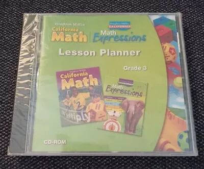 Houghton Mifflin California Math Grade 3 Lesson Planner CD-ROM Math Expressions  • $10