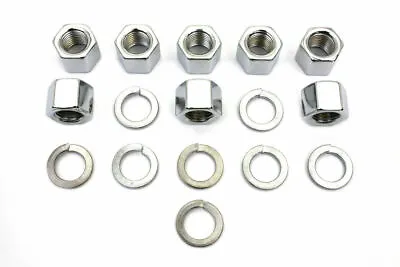 $24.95 • Buy Chrome Cylinder Base Nuts And Washers For Harley Davidson By V-Twin