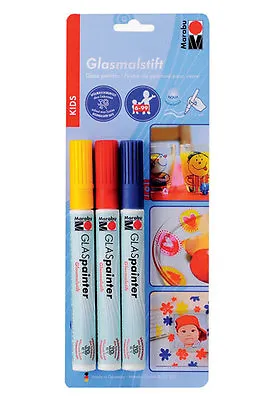 Marabu Glas Painter - Glass Painting Markers - Kids Assortment • £13.99