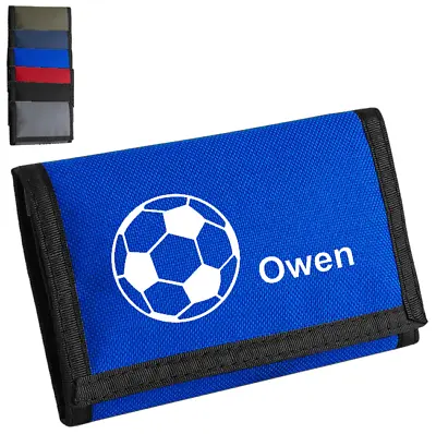 Personalised Football Wallet With YOUR TEAM 3 Fold Ripper Wallet Students School • £9.99