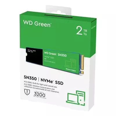 Western Digital WD Green SN350 SSD NVMe 250GB 500GB 1TB 2TB Solid State Drive • $230.66