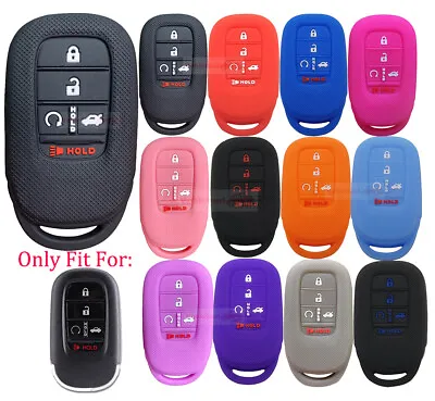 Fit Honda Civic Accord HRV CRV Pilot 5 Button Smart Key Fob Silicone Case Cover • $4.96