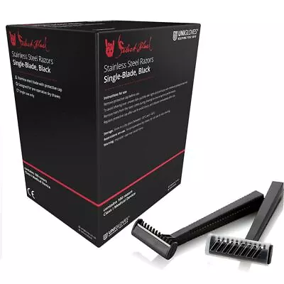 Single Blade Disposable Razor Wet And Dry Tattoo Piercing Prep Body Hair Hygiene • £13.99