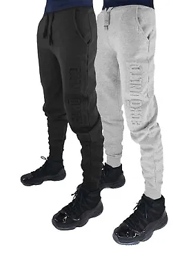 Ecko Unltd Men's Embossed Cotton Urban Jog Pants New Time Money Is Sweat Era • £24.99