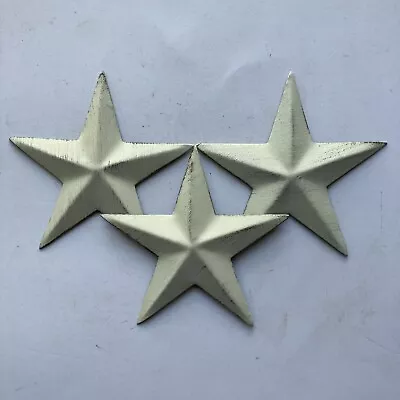 Set Of 3 ~ Antique Birch Barn Star Stars 3  PRIMITIVE COUNTRY CRAFT SUPPLY • $10.95