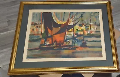 Lithograph Marcel Mouly (french 1918-2008) Grand Filets Signed & Numbered  • $175