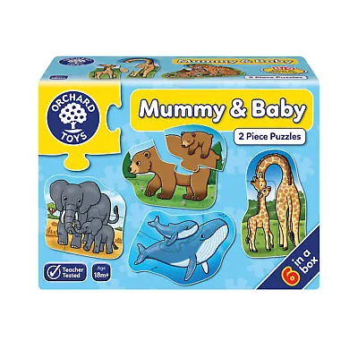 £6.99 • Buy Orchard Toys 290 Mummy & Baby 2 Piece Jigsaw Puzzle - 6 In A Box Toddler 18m+