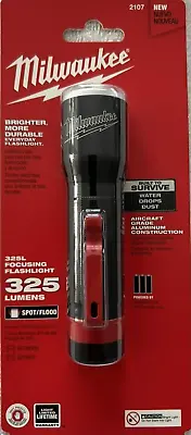 Milwaukee 2107 325 Lumens LED 325L Focusing Flashlight NEW FAST FREE SHIPPING!!! • $15.28