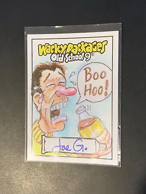 2019 Topps Wacky Packages OLDS9 Old School 9 Boo Hoo Joe Grossberg Sketch Card • $49.99