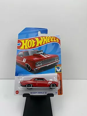 Hot Wheels 2024 Mainline H Case Muscle Mania '64 Chevy Chevelle SS Red 157/250 • $5.99