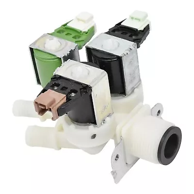 £47.85 • Buy Zanussi ZKI225 Washer Dryer Triple Inlet Water Fill Solenoid Valve ZWT71401WA