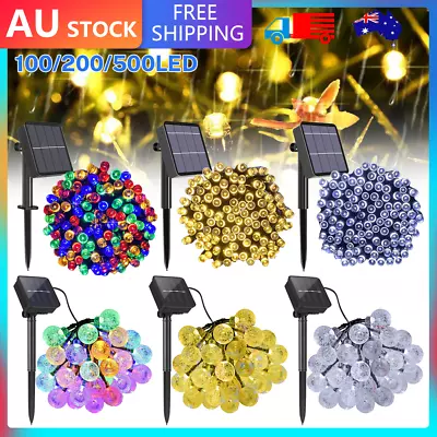 $9.59 • Buy Solar Fairy String Lights 100/200/500 LED Outdoor Garden Christmas Party Decor