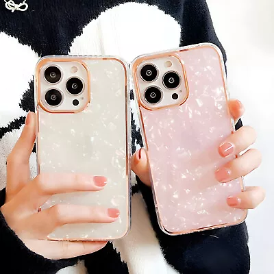 $7.99 • Buy For IPhone 14 Pro Max 13 12 11 Plus Glitter Shell Luxury Shockproof Case Cover