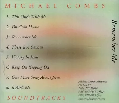 Michael Combs: Remember Me Soundtrack CD • $22