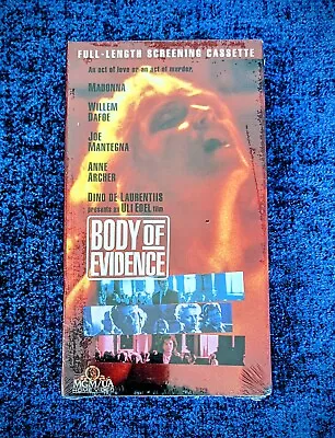 Madonna Sealed Promo Vhs Body Of Evidence Screening Video Tape Us 1993 Uncut • $65