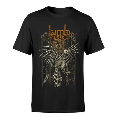 Lamb Of God T-Shirt Crow Band New Black Official • £15.95