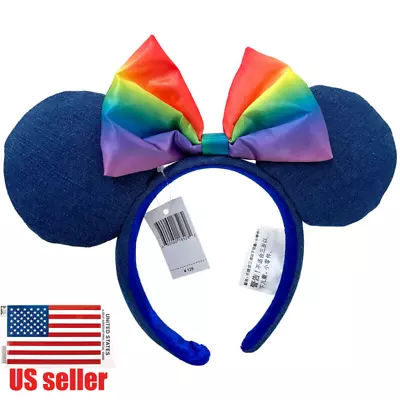 Disney- Parks Rainbow Minnie Mouse Headband Ears Accessories Party Hairband • $16.66