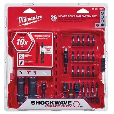 Milwaukee Electric Tool 48-32-4408 Shockwave Drive & Fasten Bit Set • $26.02