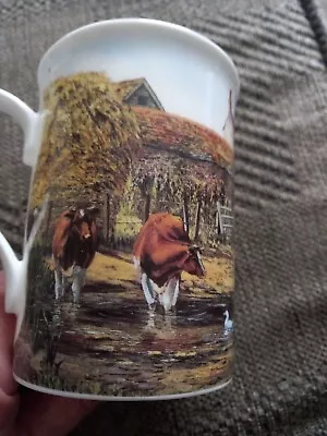  Danbury Mint   Days On The Farm By Michael Herring Down By The Brook Mug • £9.99