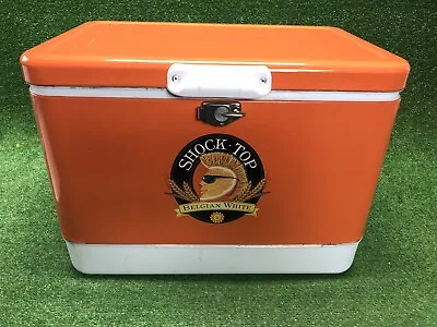 Rare Shock Top Beer Metal Steel Cooler Large Promo Fast Free Shipping • $209.44