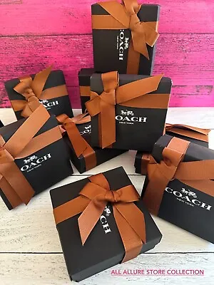 🎀BN Coach Black Gift ~Packing Box~Handle Bag~Envelope Bag~Gift Tag Pick Size.🎀 • $34