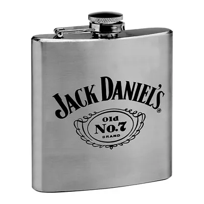 $38.50 • Buy JACK DANIEL'S 6oz HIP FLASK STAINLESS STEEL GIFT BOXED