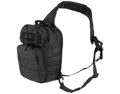 Maxpedition 422B Black Nylon Hard Use Gearslinger Lunada Crossbody Backpack • $115.81