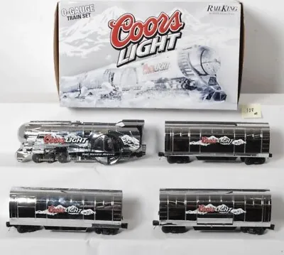 Mth Railking Coors Light Silver Bullet Beer O Gauge Steam Train Set 30-1433-1! • $1099.99