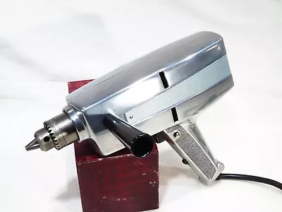 Vintage Polished Aluminum Drill - 2 Speed - Spindle Lock - Works Great • $24.99