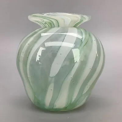 Australian Art Glass Jam Factory Vase By John Walsh Signed 84 • $79