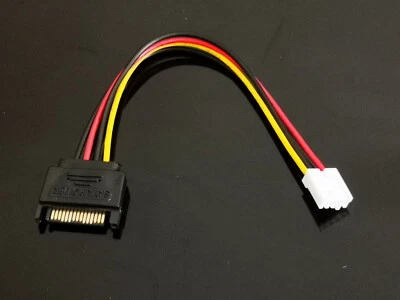 $4.99 • Buy 1x SATA 15 Pin Male To Small 4 Pin Female Power Cable 20cm