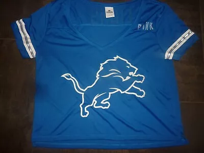 Detroit Lions Nfl Very Rare Victorias Secret Pink Hi-low Jersey Bit Of Bling • $34.99