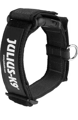 Julius-K9 Color & Gray Dog Puppy Collar With Closable Handle And Safety Lock • £12.99